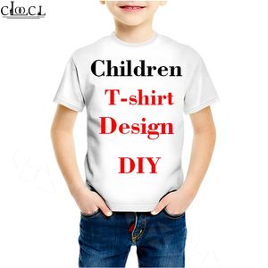 Familj monterad 3D -tryck DIY Personlig design Barn T Shirt Own Image P O Singer Star Anime Boy Girl Casual Tops 220707