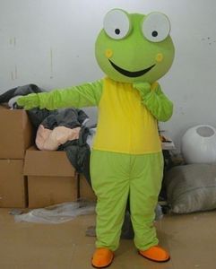 Jul Halloween Frog Vuxen Mascot Kostym Fancy Outfit Cartoon Character Party Dress