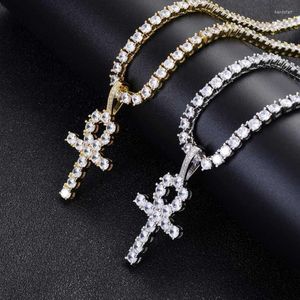 Naszyjniki wisiorek religijne naszyjnik dla mężczyzn Kobiety Tennis Classic Anka amulet biżuteria