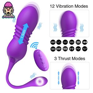 Abhoth sexy giocattolo vibrazione telescopico vibrante uovo wireless telecomandazione indossabile masturbatrice femmina adulta