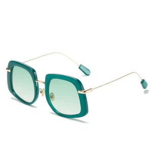 Sunglasses 2021 personalized oval trend Miu same Milan fashion show colorful