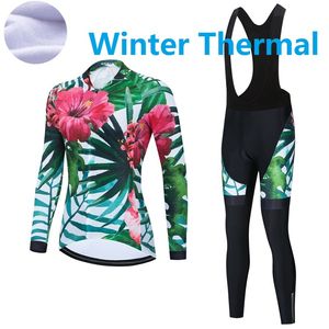 2023 Pro Women Winter Cycling Jersey Set Long Sleeve Mountain Bike Cycling Clothing Breattable Mtb Bicycle Clothes Wear Suit B5 B5