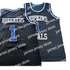 Novo retrocesso de reminiscência Bueckers #1 Jersey de basquete do ensino médio Homem todos costurar