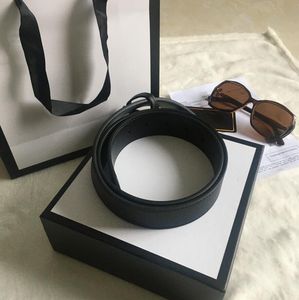 Belts Box Women Handbag Men Luxur High Designer Woman Gift Big Gold Buckle Belt Leather Business + For Quality