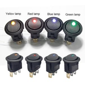 Switch Position 3 Pins 250V Round Rocker Toggle ON-OFF Push Button Switches Electrical Equipment With Light Power KCD2Switch