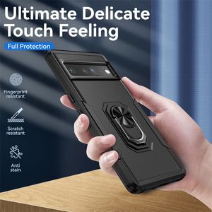 Grade Grade Grade Pierścień Pierścień Połączenia telefonu komórkowego dla Google Pixel 6A 6 7 Pro ShockProof Double Shell