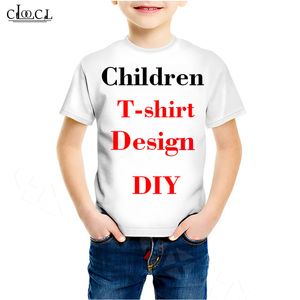 DIY Personalized Design Children T Shirt 3D Print P o Star Singer Anime Unicorn Shark Animal Tshirt Boys Girls Casual T shirt 220706