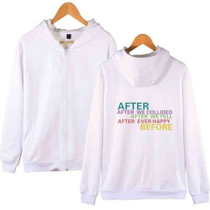 Erkek Hoodies Sweatshirts Hoodie Unisex Fermuar Kadınlar/Erkekler Uzun Kollu Sweatshirt Romantik Film Kıyafetleri Artı Sizeme