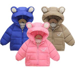 2022 meninos meninos jackets roupas de crianças para bebês menino quente arrasto com capuz de 2 a 6 anos de jaquetas de inverno infantil na jaqueta parka j220718