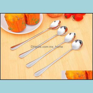 Spoons Flatware Kitchen Dining Bar Home Garden Wholesale- 5 Pieces/Lot Factory Direct Fashion Creative Classic Modern Europe Style Ice Cr
