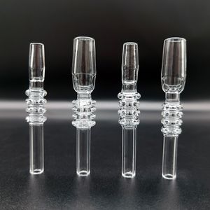 10mm 14mm 18mm Kuvars Ucu Sigara Aksesuarları Dab Saman Mini Nektar Kollektör İpuçları Cam Bongs Su Boruları Için Keck Klipler