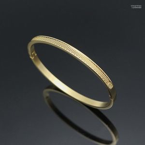 Mulheres 4mm de 4 mm de cor dourada/prata aço inoxidável tecido cuff bracelets de pulseiras de pulseiras Bangles Inte22