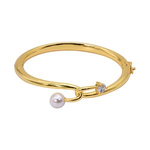 Bangle Bracelets Women Cool Fashion Wide Spring Cuff Hearts & Arrows Brick Cross Pearl Bracelet Bracelet Jewelry Punk Bangles Wedding Brand Gifts 3 Colors On Hands