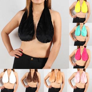 Tata Handduk BH Bad Stor Size Omvårdnad Hängande Neck Wrap Mjuk Bomull Amning Underkläder Sexig 220511