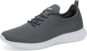 Nya herrsportskor Fashion Light Leisure Walking Shoes Sticked Mesh Lämplig för att köra Jogging Gym