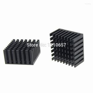 Ventole Raffreddamento Pezzi Lotto 28x28x15mm Dissipatore di calore in alluminio nero Dissipatore di calore per radiatore IC ChipFans