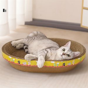 Cat Scratchers Tree Nest Board Scratch for Sharpen Nails Scraper Toys Chair Furniture Protector Multifunktion 220623