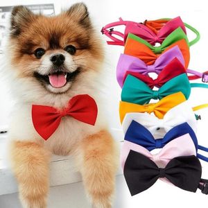 Dog Apparel 5pc Adjustable Pet Necklace Neck Tie Cute Convenient Accessories Useful Cat Striped Bow Supplies