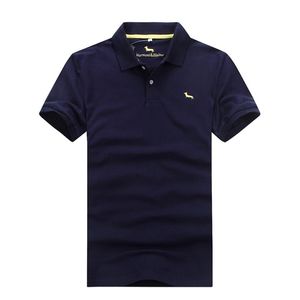 Harmontblaine Men Polo Homme Polo krótkie rękaw Summer Sunshine Cotton Wysoka jakość Classica Casual Style Big M to 3xl Fast Ship 210329