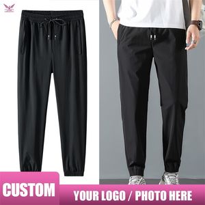 Celana Jogger Pria Kustom Olahraga Streetwear Musim Semi Baru Pakaian Fitness Cetak Panas Fashion 220613