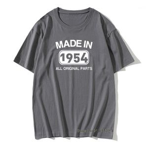 Mäns T-shirts 1954 Födelsedagsmän T-shirt 67 år Bomull Familial Graphic Vintage Tshirts Retro Fader Grandad Make Tops Tees