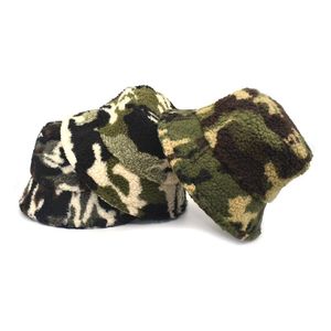 Berets Herbst Winter Frauen Lammwolle Pelz Leopard Eimer Hut Damen Dicke Warme Outdoor Reise Fischer Samt Mädchen Hüte 2022 Berets