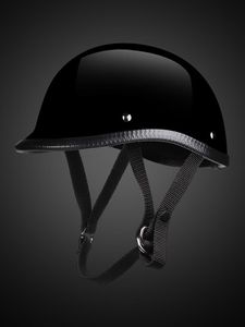 Motosiklet kaskları nokta onaylı moto bisiklet frp cam fiber kask Alman deri vintage casco japon tarzı yarım yüz retro