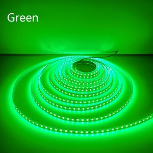 5M 600LELDS LED Strip 2835 DC12V 24V 120leds/M Home Red Ice Blue Green Green Pink Fancible and Cuttable Love Bar