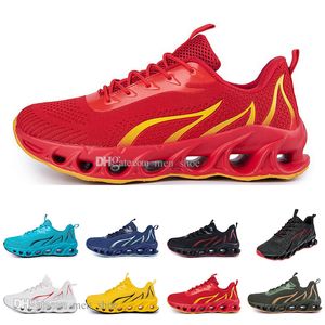 men running shoes black white fashion mens women trendy trainer sky-blue fire-red yellow breathable casual sports outdoor sneakers style #2001-14