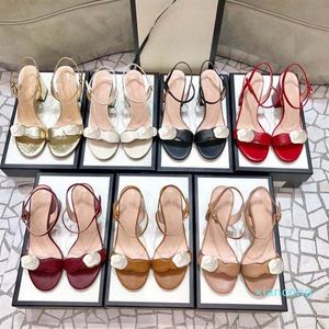 Wholesale open toe wedding heels resale online - Designer Women Shoes Heels Lady shoe Quality Sandals Heel height cm and cm Sandal Flat shoe Slides Slippers208Y