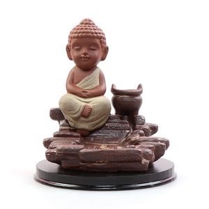 Ceramica Maitreya Buddha Buddista Incenso Lampade profumate Ceramica Incensieri Porta bruciatore Incensiere Aromaterapia Fumo