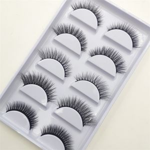 Wholesale 1050100 Boxes Mix 5 Pairs Natural 3D Mink False Eyelashes Makeup Fake Eye Lashes Faux Cils Make Up Beauty Tools 220525