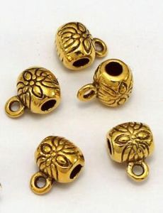 Tibetan Silver Hang head spacer Loose Bead Spacer Beads Connectors for DIY Jewelry Making bracelet as432