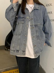 Kurtki damskie Syiwidii ​​Jean Denim dla kobiet oversizes fashion Fashion Fordeal 2022 Korean vintage Streetwear Big Pockets Female Outerwearwomen ”