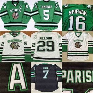 Wnorth Dakota State Hockey Jersey 5 Chay Gnoway 16 Spivak 29 Brock Nelson 7 TJ Bet 9 Jonathan Tusglaw Sudaks University Jerseys