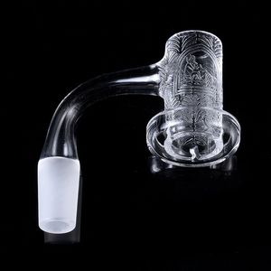 Printed Volcano Bangers Seamless Fully Weld Smoking Accessories Blender Spin 10mm 14mm Male Joint Beveled Edge 45 90 Degree Quartz Bangers Nails for Glass Pipes
