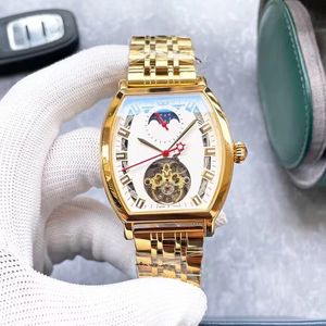 2022 NYA Fashion Men's Watch Automatic Mechanical 40mm Gold Large Dial Waterproof Business Watch 007 Sapphire Mirror 316 Rostfritt stålfodral