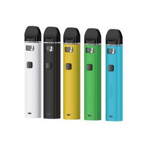 Özel Boş Atomizer 2ml 1ml Ön ısıtma Önceden Teslim Edilebilir Vape Kalem Düğmesi Kalın Yağ Pod Cihaz Şarj Edilebilir Vapes Kartuş