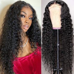Water Wave Lace Front Wig 4x4 Lace Front Human Hair Wigs For Black Women 28 30Inch Wet And Wavy Loose Wave Frontal Wig