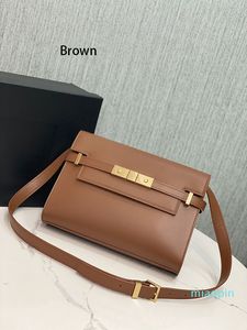 Women fashion shoulder bags real leather concise flaps 24cm width versatile cross body high quality clutches smooth hasp