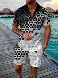 Mens T-Shirts Mens Clothing Summer Men Sets Tshirt Outfits Beach Shorts Tracksuit Set Fashion Solid Color 2 Pieces T-shirt ShortsMens