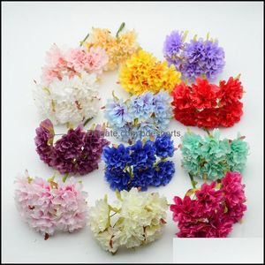 装飾的な花の花輪お祝いパーティー用品ホームガーデン6PC