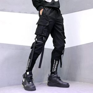 Tute da uomo 2022 Pantaloni carica Hip Hop Multi tasca da jogging Abiti da strada neri Pantaloni sportivi da cintura di moda Harem informale