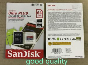 16GB/32GB/64GB/128GB/256GB SDKスマートフォン実際の容量高解像度カメラマイクロメモリSDカード100MB/S UHS-I C10高品質TFカード