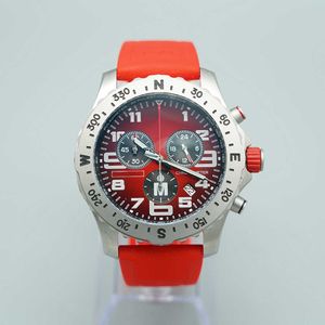 Luxury Mens Watch Japan Super Quartz Endurance Pro Chronograph 44mm Avenger Hurricane Red Rubber Strap Steel Case 1884 Men Watches Hardex