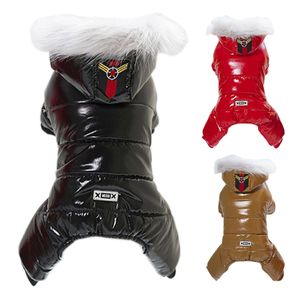 Waterproof Pet Dog Clothes for Small Dogs Winter Warm Dog Hoodie Coat Jackets Puppy Cat Jumpsuits Chihuahua Pug Clothing Outfits 201102