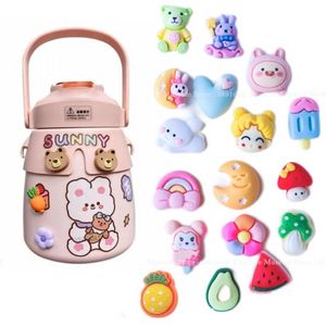 Kawaii 3D Wasser Tasse Aufkleber Nette Reise Trolley Kühlschrank Aufkleber DIY Stroh Tasse Wasser Flasche Telefon Fall Aufkleber Zubehör F0706