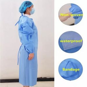 Auf Lager Schutzkleid Einweg-Schutzisolationskleidung Staubdichter Overall für Damen Herren Wasserdichter Antibeschlag-Anti-Partikel-Anzug FY4001 F0719