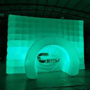 Envío gratis NUEVO estilo Camera de luz LED colorida Forma inflable Cubo Cubo Fotobooth Casa de boda Casa de boda para el evento de fiesta publicitaria