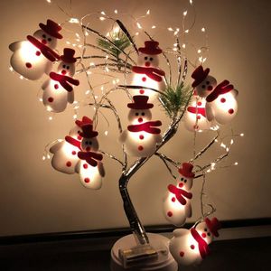 Strings LED 1.65m 10LED Christmas Snowman Tree String Lights Santa Claus Snowflakes Pumpkin Lantern Ghost Halloween DecorationLED StringsLED